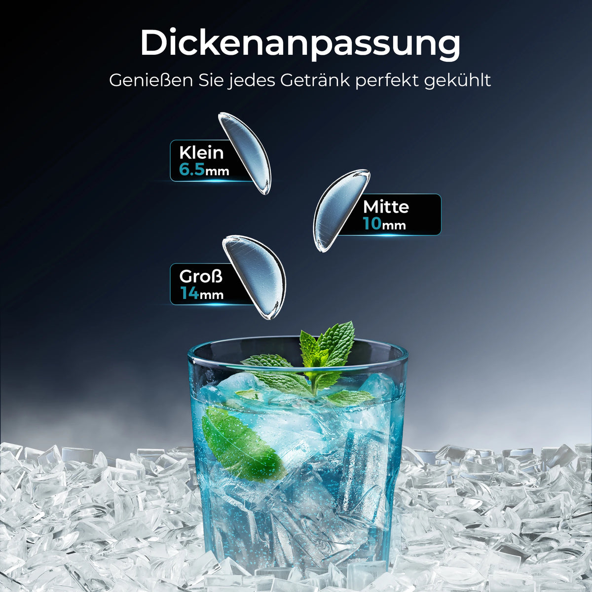 Automatic Countertop Ice Maker Crescent-Shaped Ice Machine Bars