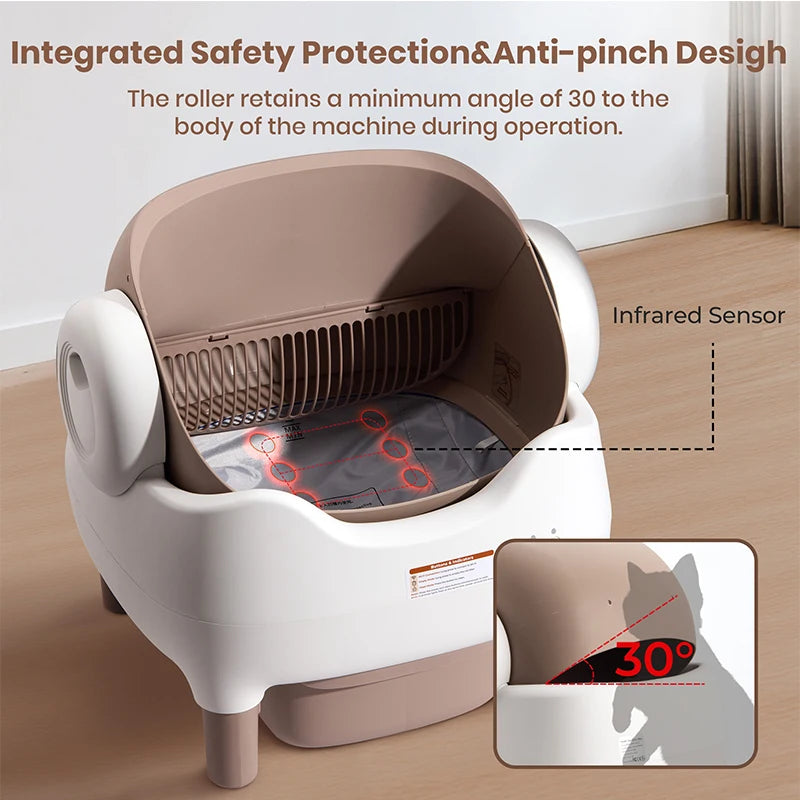 Miaoerduo 76l Self-Cleaning Litter Box App Controlled 4g
