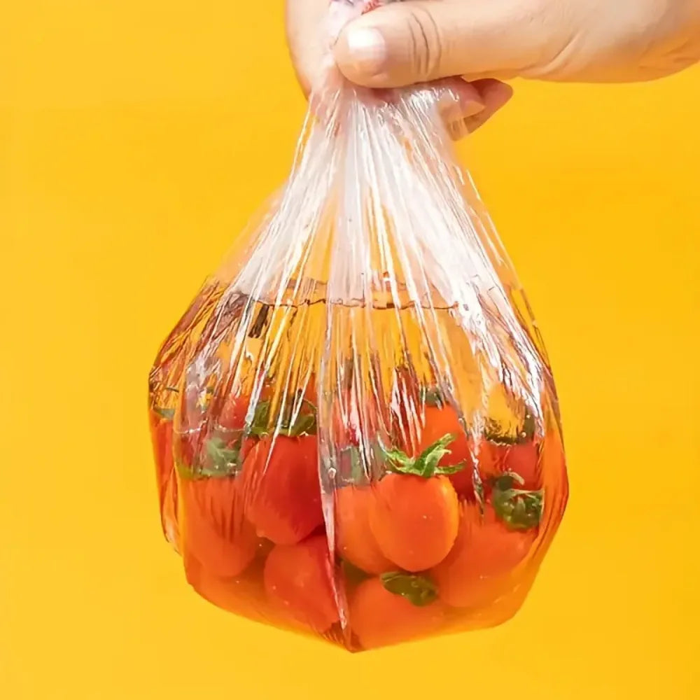 100/200 Disposable Bowl Lids Elastic Plastic Food Storage