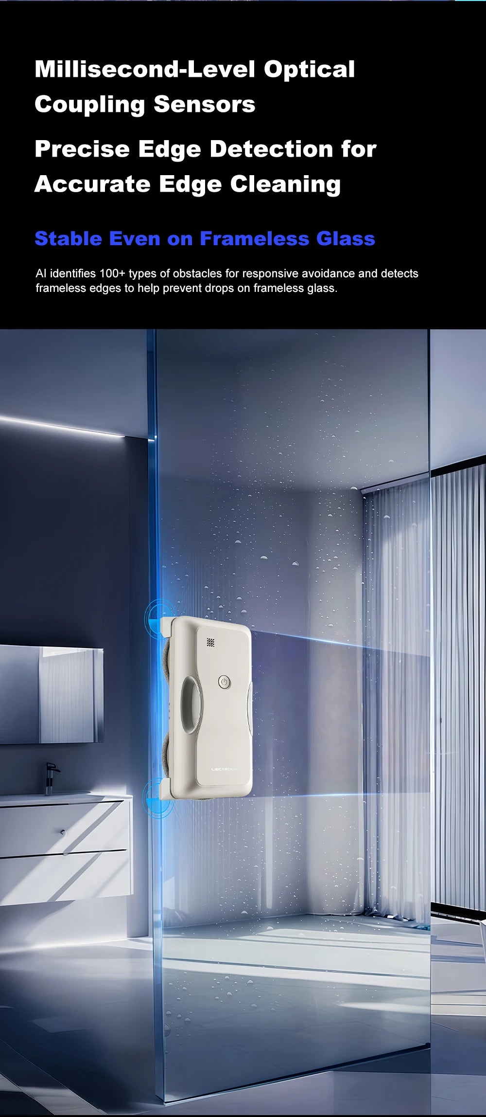 Window Cleaning Robot Liectroux G8 High-Speed Cleaning Double