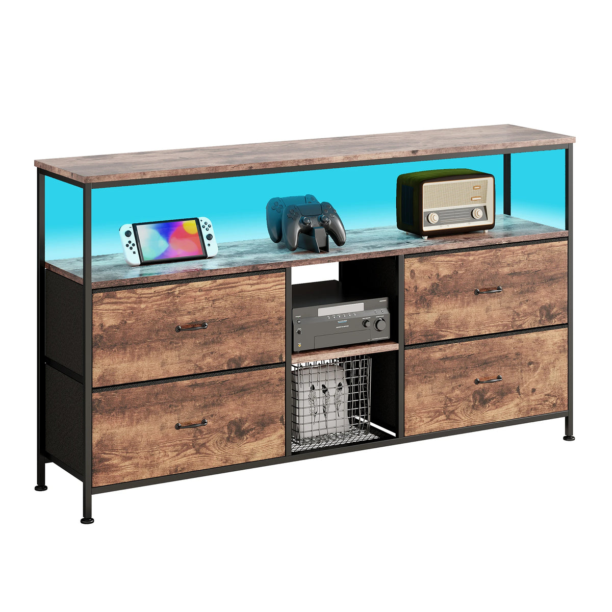 Tv Cabinet Storage Cabinet Led Lighting Chests Of