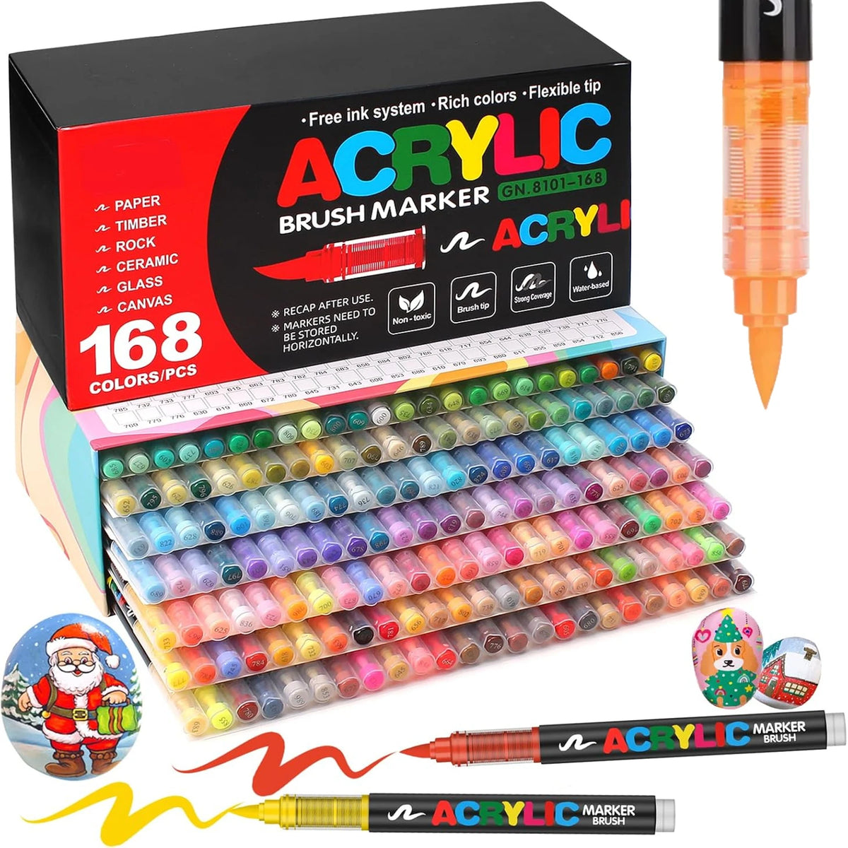 Acrylic Paint Soft Brush Markers Soft Brush Tip