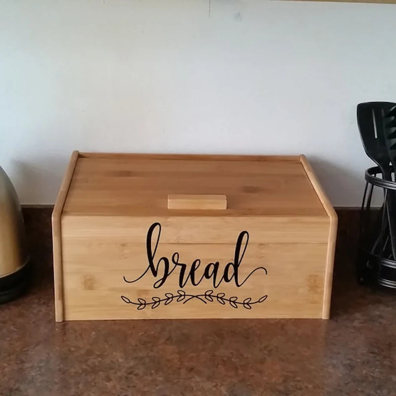 Bread Box Vinyl Sticker Bread Box Storage Label