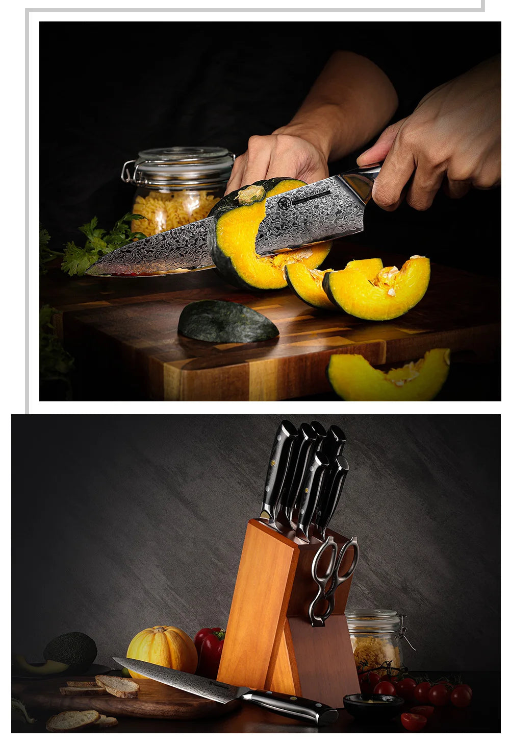 Damascus Chef Knife Japanese Damascus Steel Japanese Kiritsuke