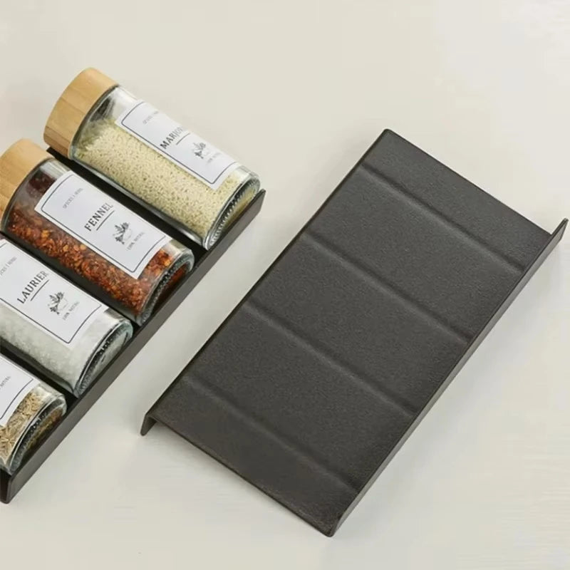 2/4/8-Layer Spice Drawer Storage Rack Adjustable Organizer Spice