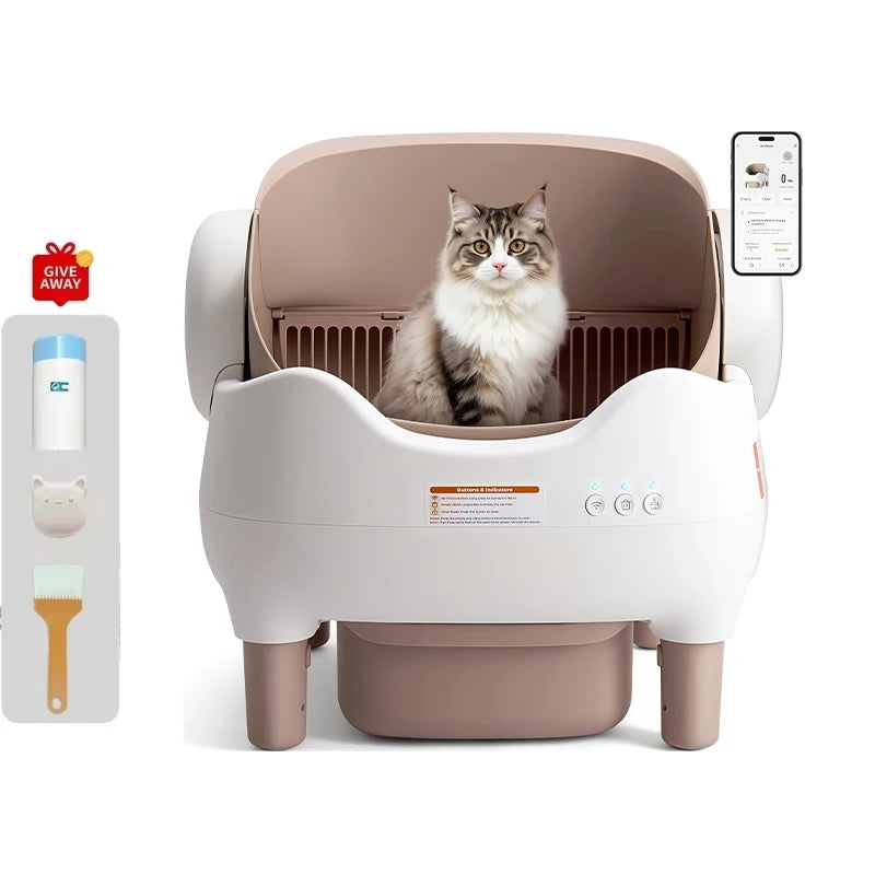 Miaoerduo 76l Self-Cleaning Litter Box App Controlled 4g