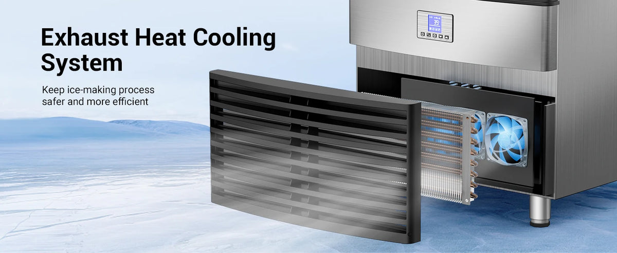 Commercial Ice Maker 450lbs/24h Ice Machine Commercial 120