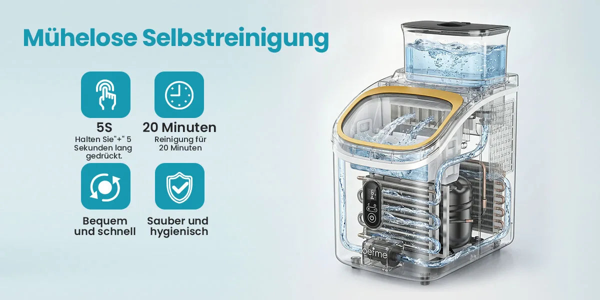 Loefme Ice Maker 15kg/24h 16 Ice Cubes In