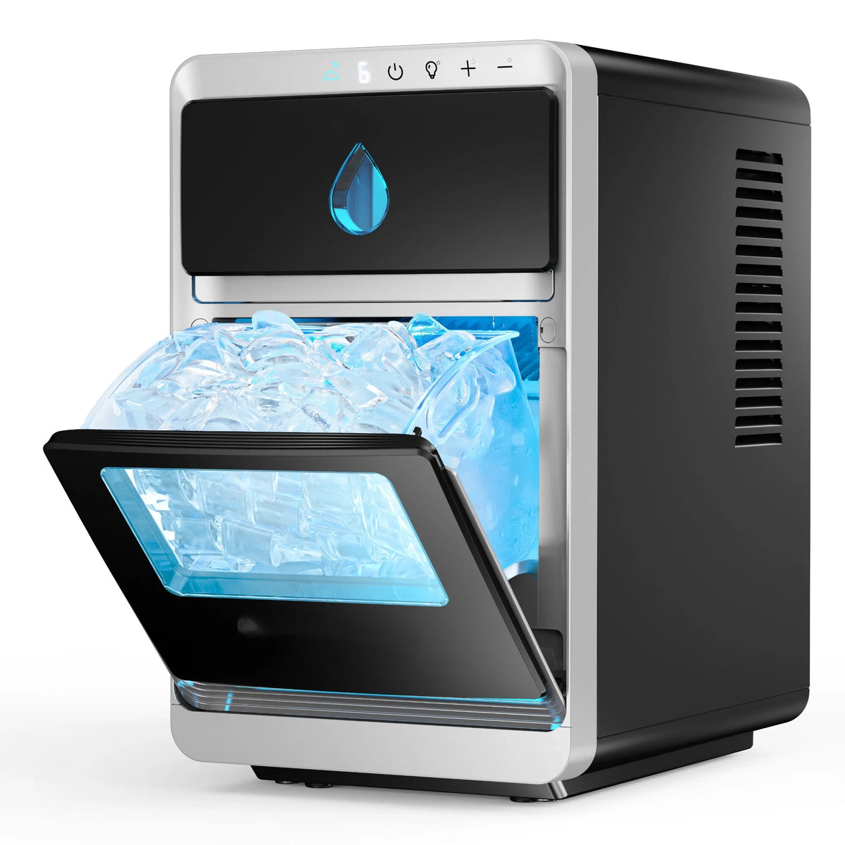 Automatic Countertop Ice Maker Crescent-Shaped Ice Machine Bars