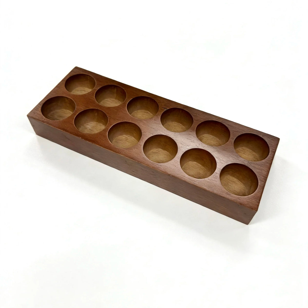 1pc Heavy-Duty Or 12-Slot Natural Wood Multi-Purpose Countertop
