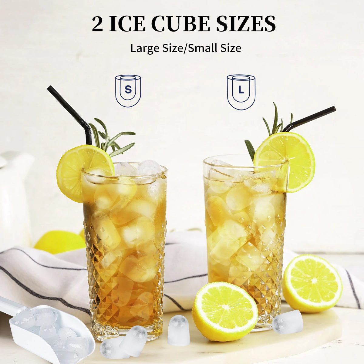 Automatic Ice Maker Mini Ice Machine Led Control