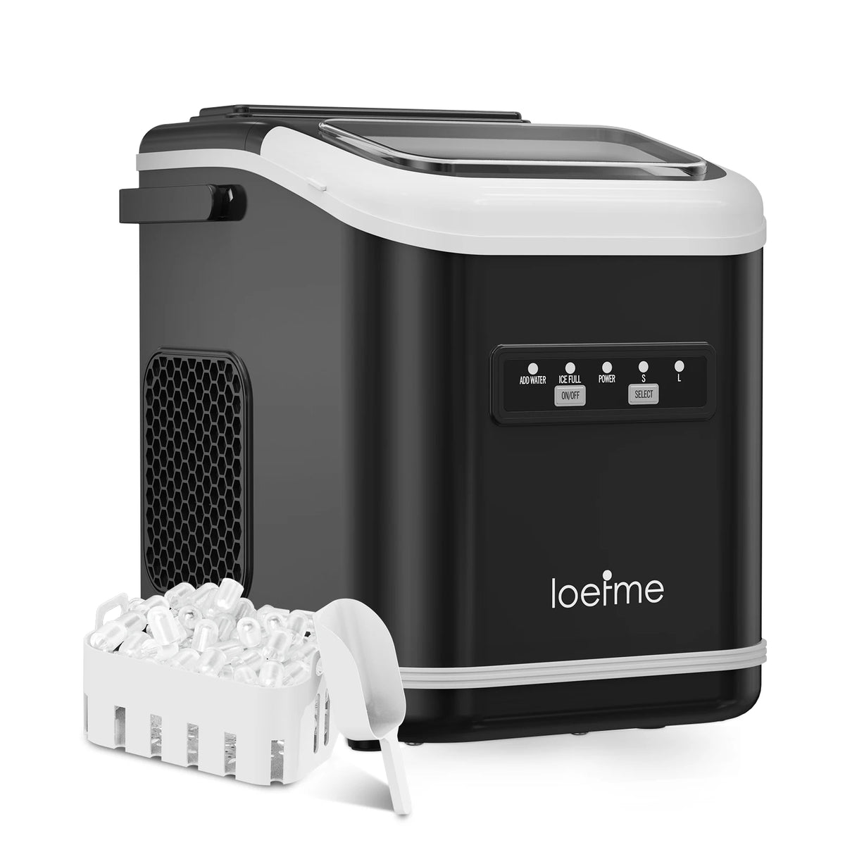 Loefme 12kg/24h Electric Ice Maker Desktop Fully Automatic