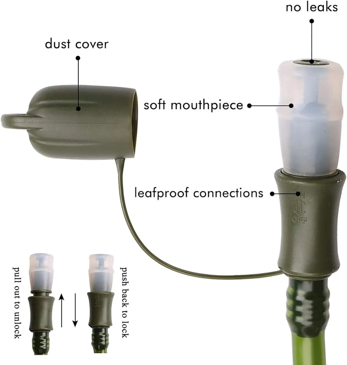 Hydration Bladder 2l Water Bladder Hiking Backpack Leak