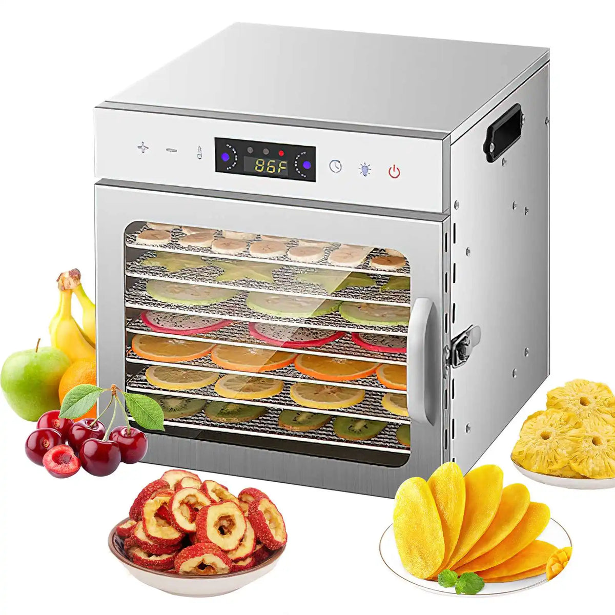 Food Jerky Dehydrator 24hour Timer Lightweight Drying Rack