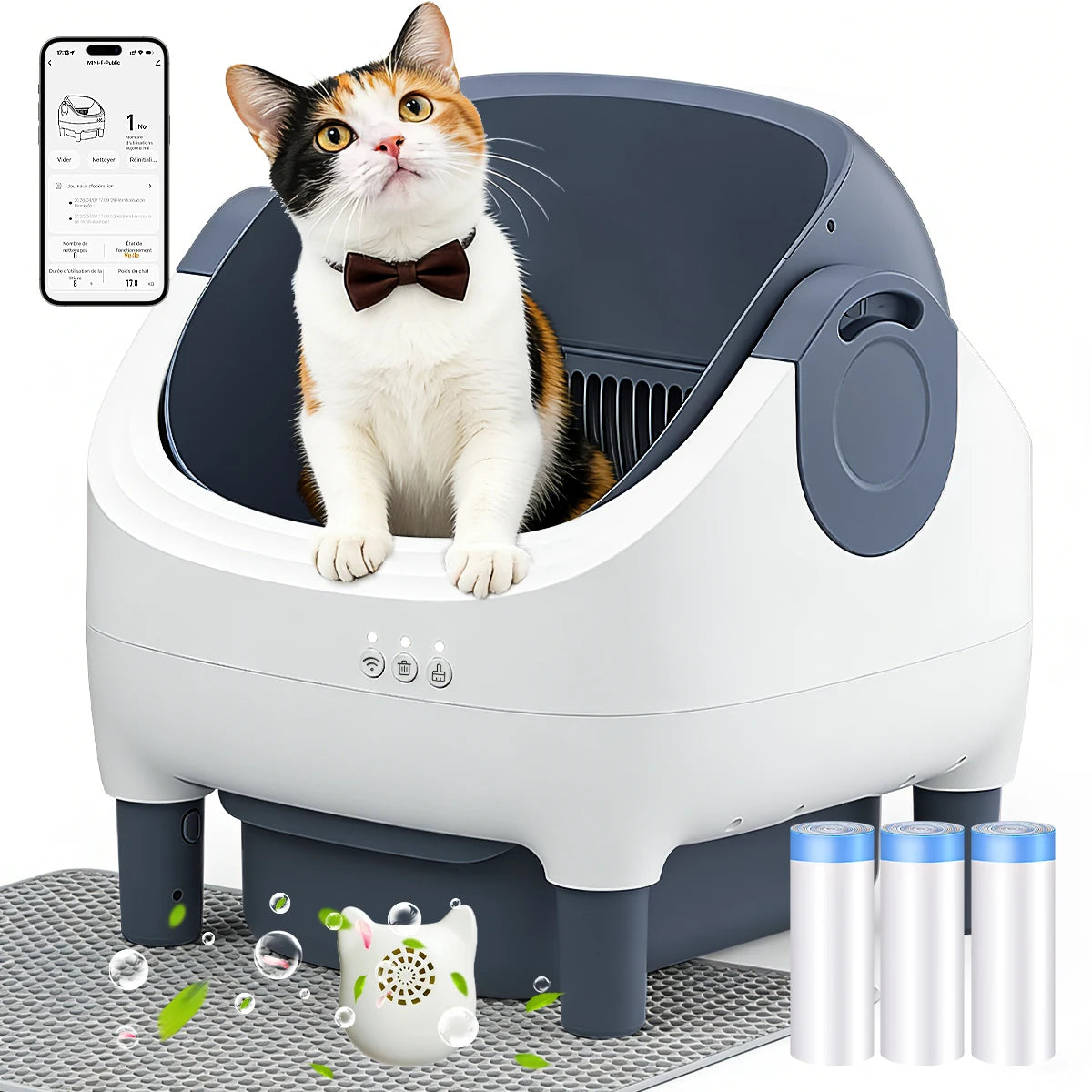 76l 11l Fully Automatic Self-Cleaning Cat Litter Box