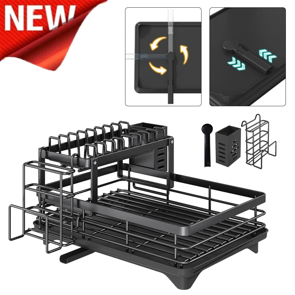 2-Tier Dish Rack Extra Large Dish Drying Rack