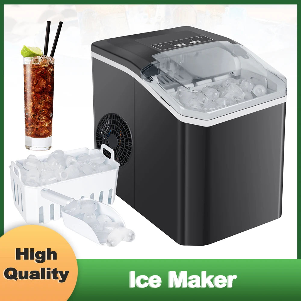 Automatic Ice Maker Mini Ice Machine Led Control