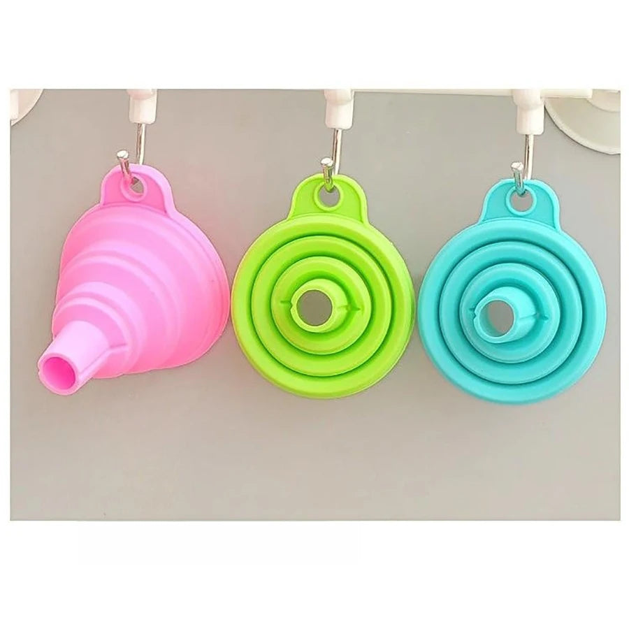 Funnel Pack Foldable Silicone Collapsible Funnels Filling Bottle