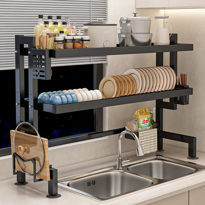 Over Sink Dish Drying Rack 2-Tier Dish Rack