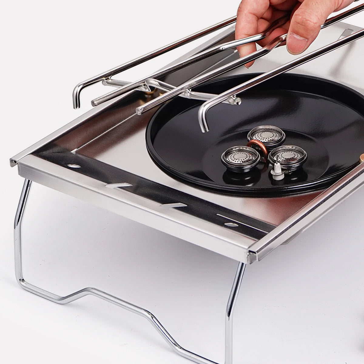 Pandatour Camping Igt Table Stove Windproof Stainless Steel