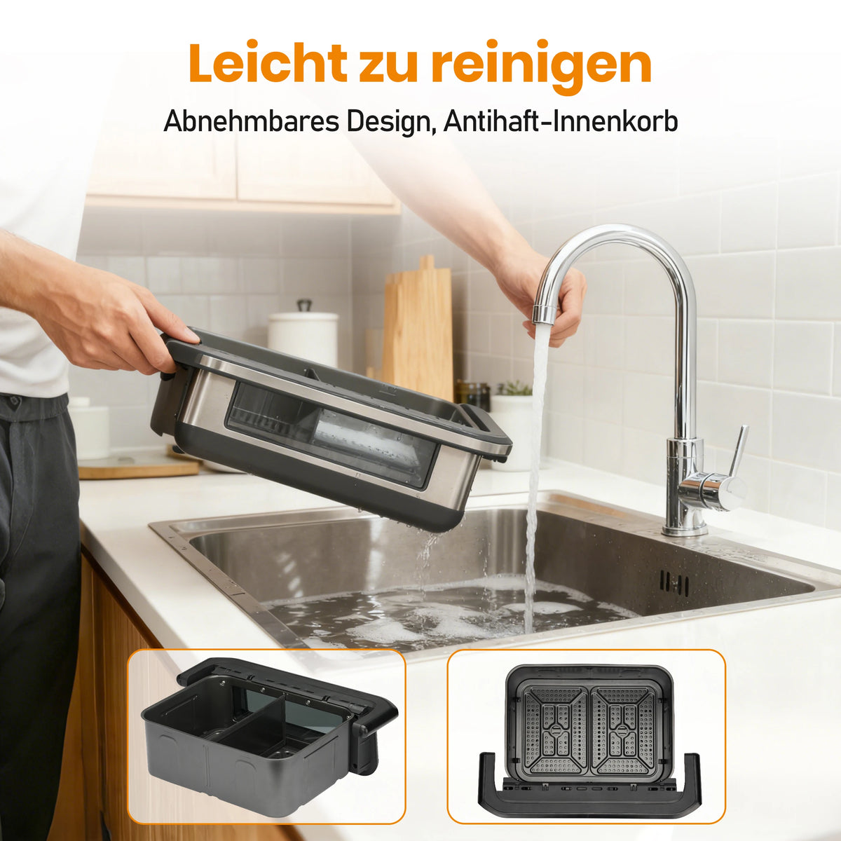 9l Dual Basket Air Fryer Oilless Cooker Led