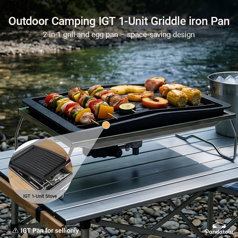 Pandatour Camping Igt Table Stove Windproof Stainless Steel