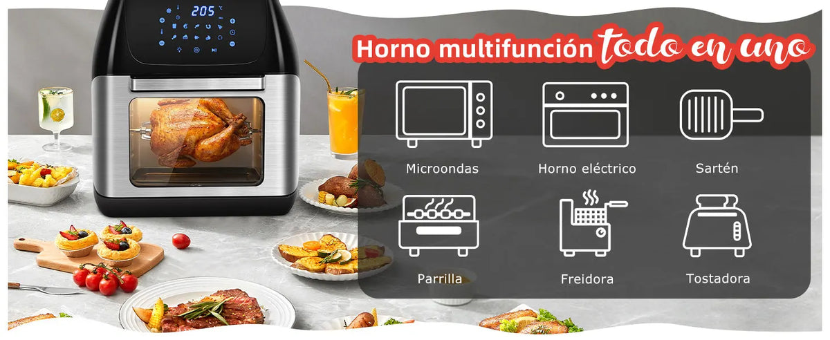 12l Air Fryer Air Oven Dishwasher Safe Led