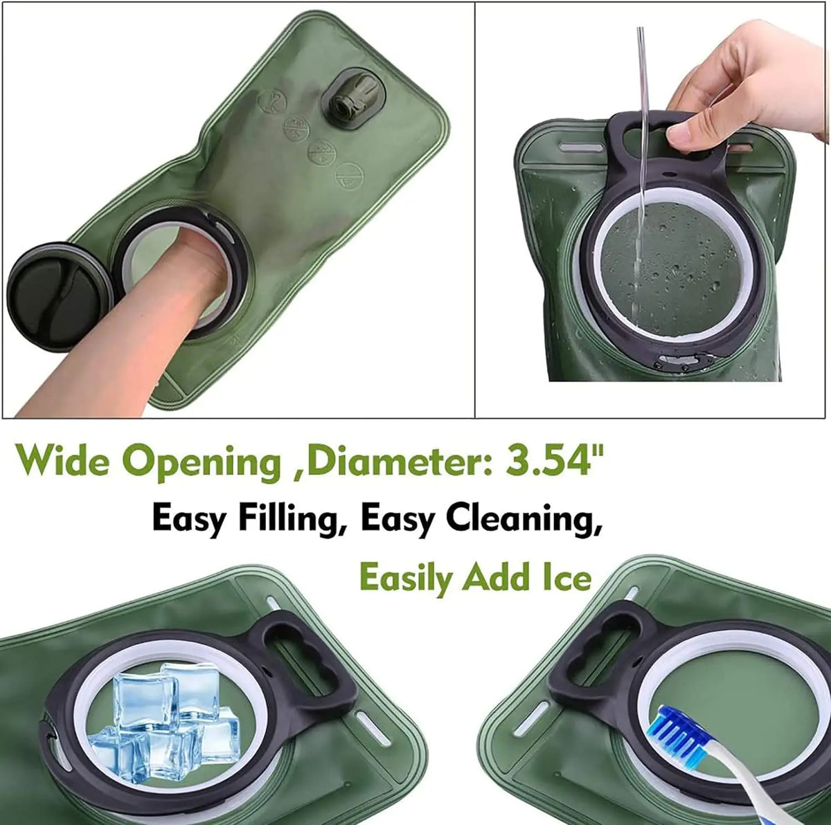 Hydration Bladder 2l Water Bladder Hiking Backpack Leak