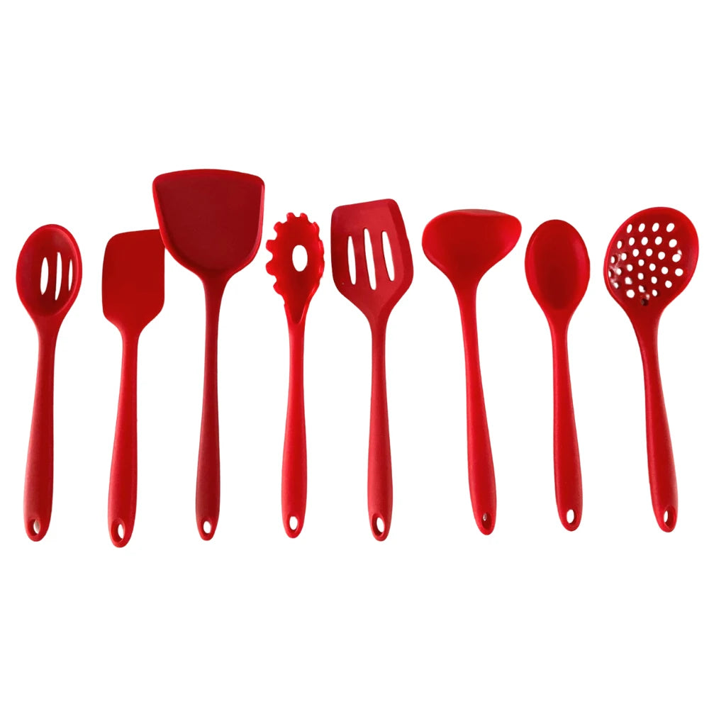 Black Silicone Spoons Cable Silicone Utensils Items