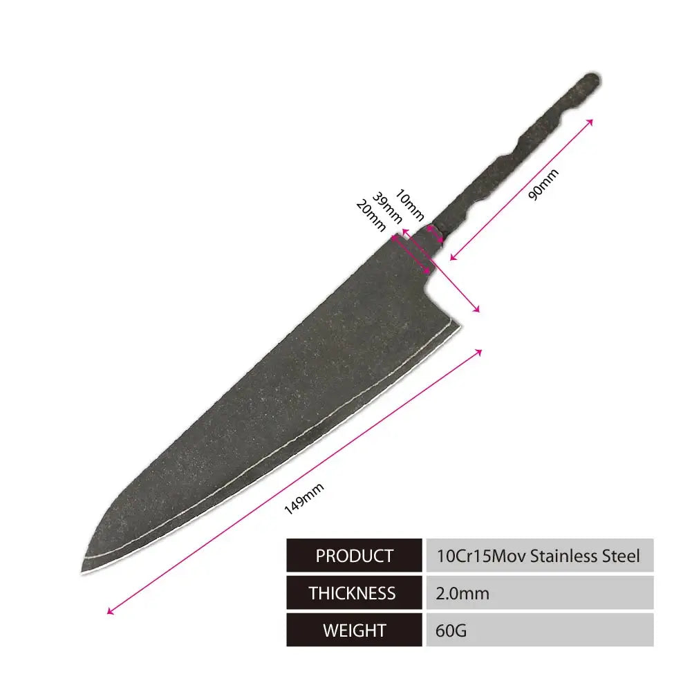 Amber Knife High Quality Blade Japanese Damascus Steel