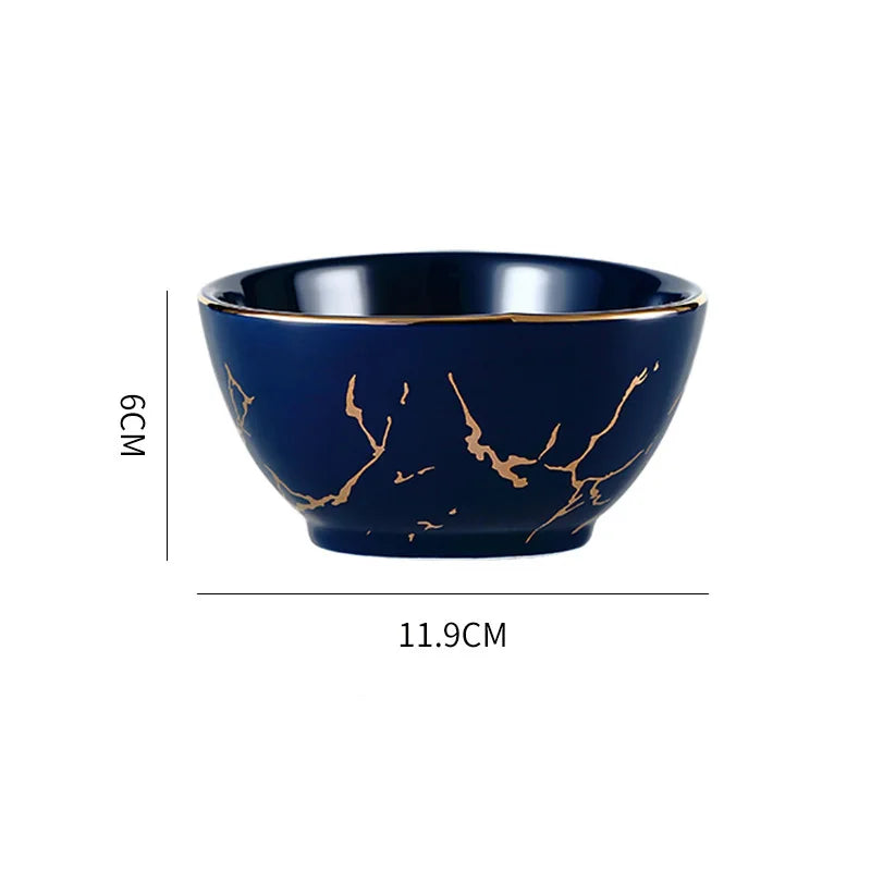 Nordic Dinner Irregular Plates Ins Gold Inlay Dinner