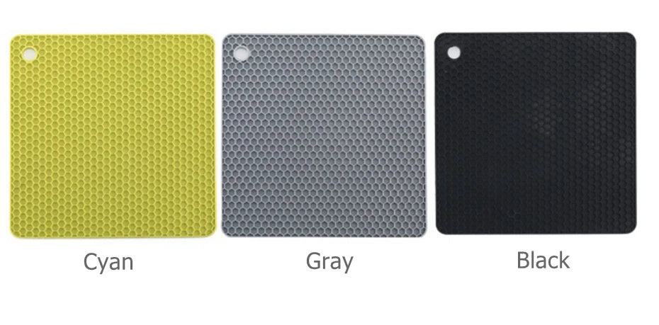 4pcs Silicone Mats Pot Holders Drying Mat Potholders