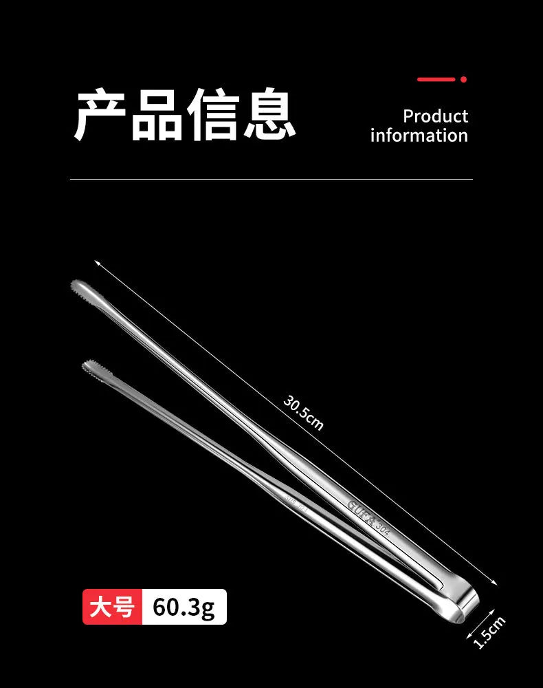 Stainless Steel Barbecue Tongs Japanese Bread Tongs Food
