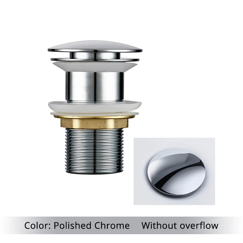 Bathroom Basin Gunmetal Pop-Up Drain Waste Stopper Sink