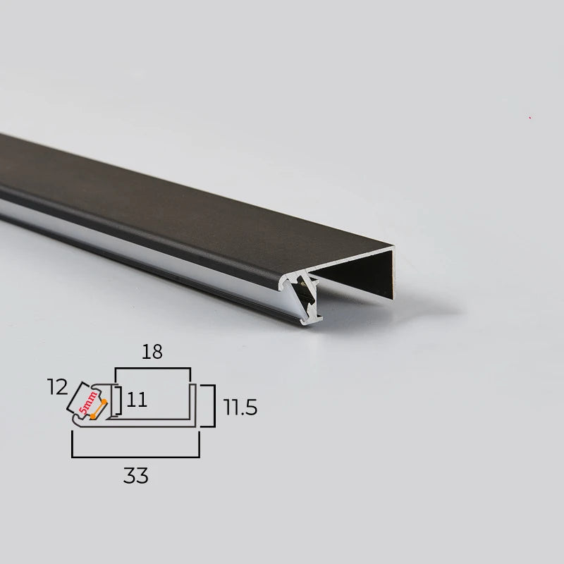5/1m/Pcs Led Cabinet Shelf Light 45 Lighting Recessed