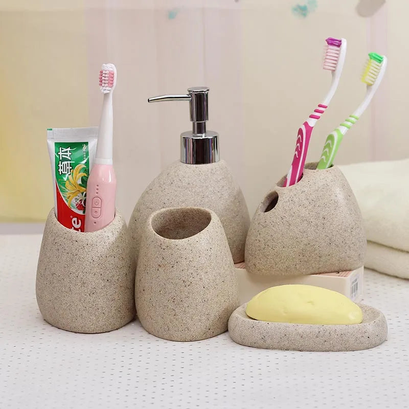 Resin Bathroom Emulsion Bottle High-Grade Wash Gargle Cup