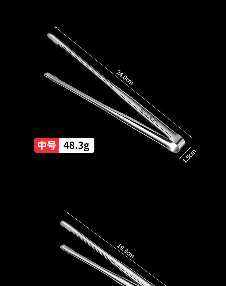 Stainless Steel Barbecue Tongs Japanese Bread Tongs Food