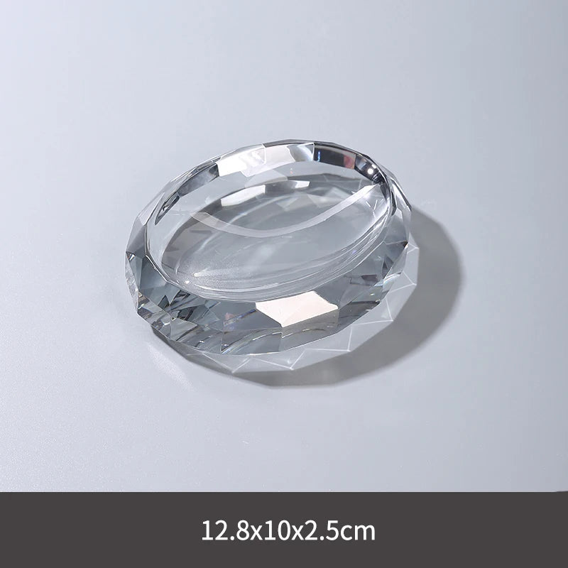 Crystal Glass Bathroom Toothbrush Cup Soap Dish Bottling