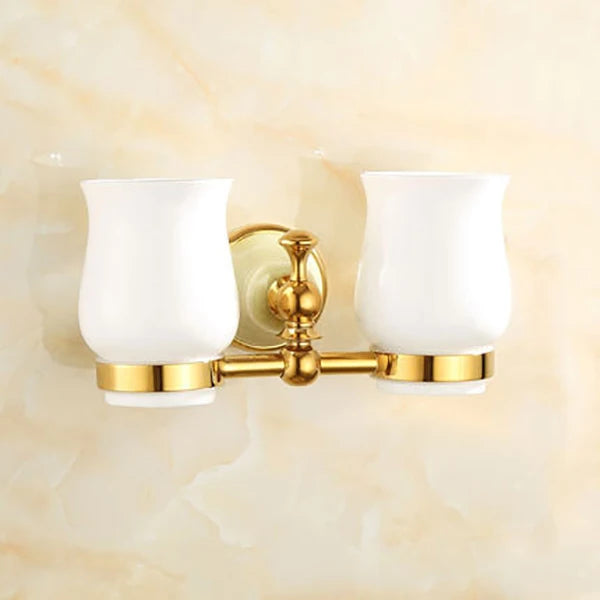 Tuqiu Bathroom Gold Bathroom Shelf Towel Rack Towel