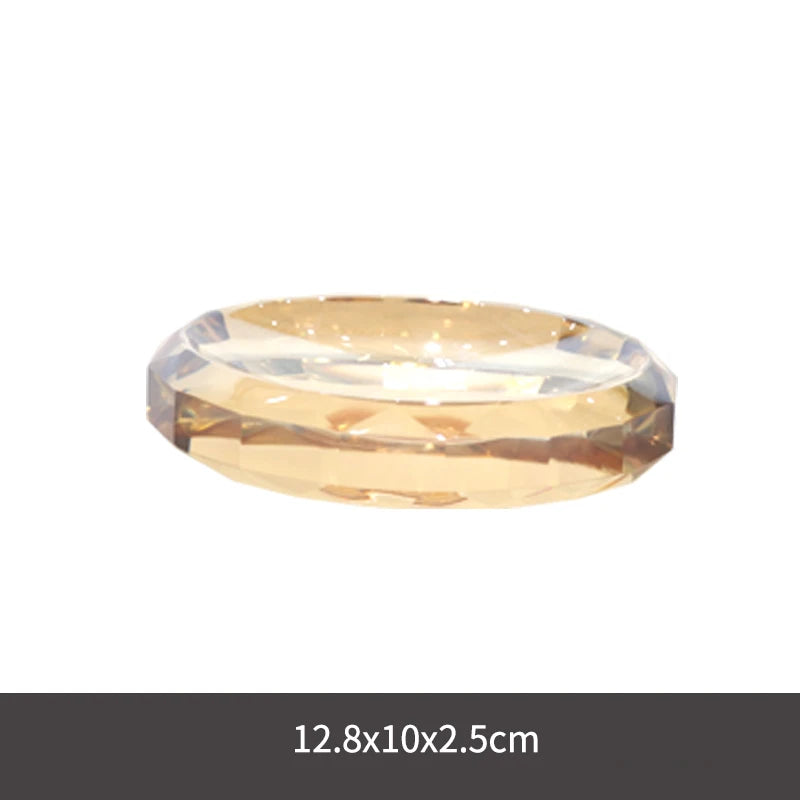 Crystal Glass Bathroom Toothbrush Cup Soap Dish Bottling