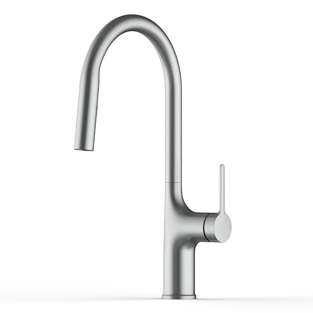 Bagnolux Titanium Black Brushed Deck Mounted Faucet Two
