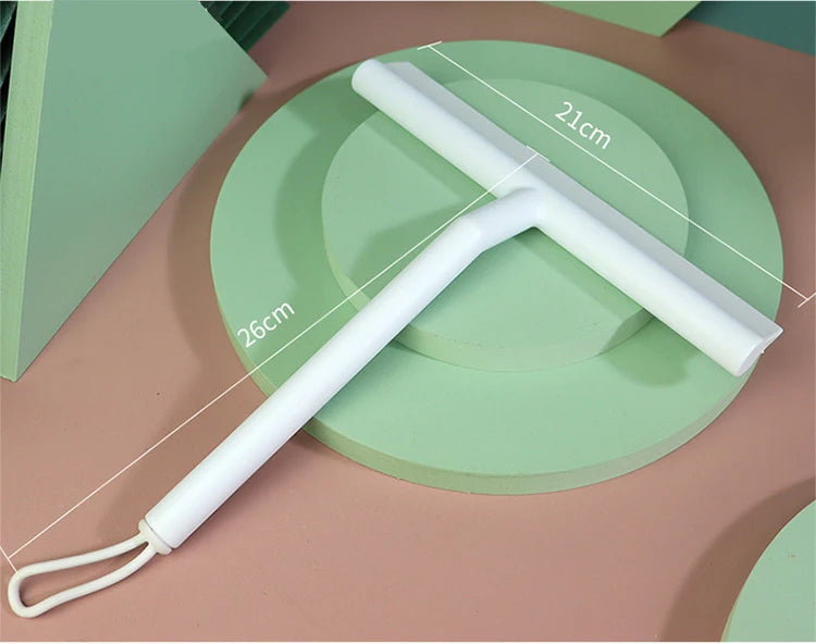Shower Squeegee Glass Clean Scraper Washing Wiper Hanger