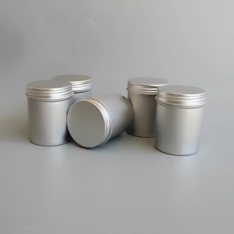 12/24/48/96pcs 80ml Aluminum Tin Candle Jars Empty Cosmetic