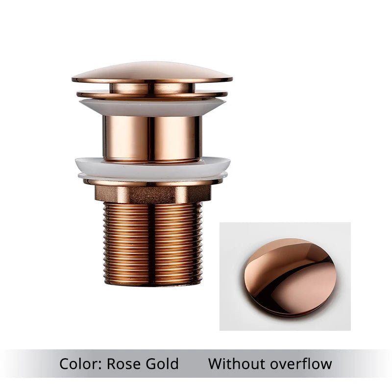 Bathroom Basin Gunmetal Pop-Up Drain Waste Stopper Sink