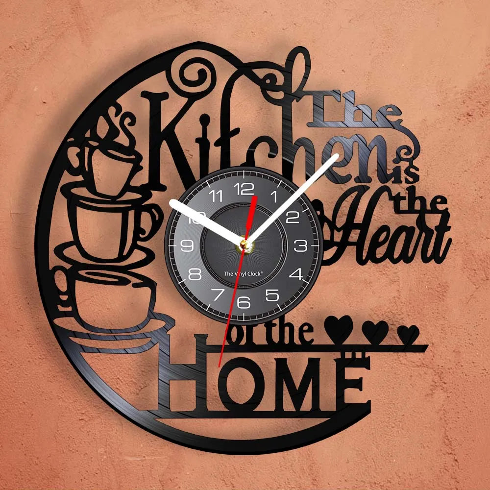 Is Heart Of Vinyl Record Wall Clock Cooking
