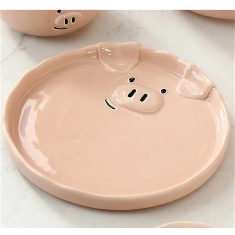 Cute Dish Ceramic Japanese Cartoon Tableware Creative Personality