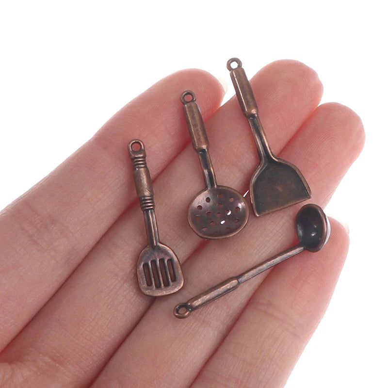 1/12 Dollhouse Miniature Mini Shovel Soup Spoon Storage