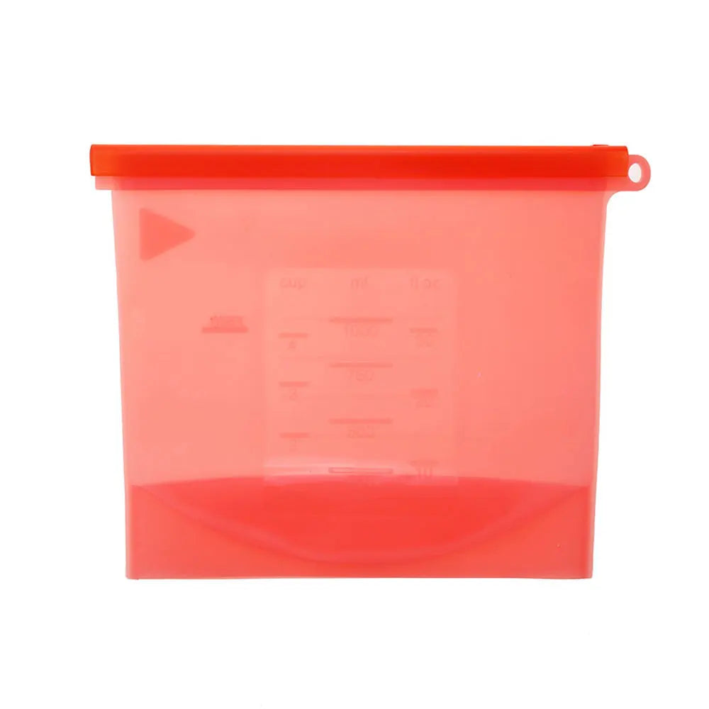 Silicone Bags Reusable Silicone Food Bag Airtight Seal
