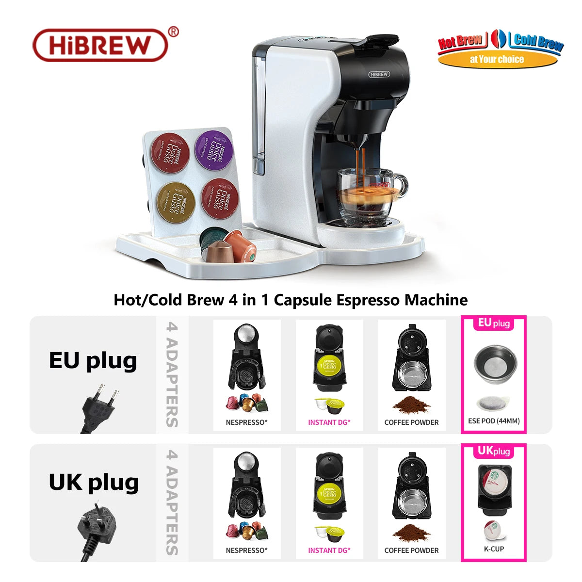 Hibrew In Multiple Capsule Coffee Maker Full Automatic