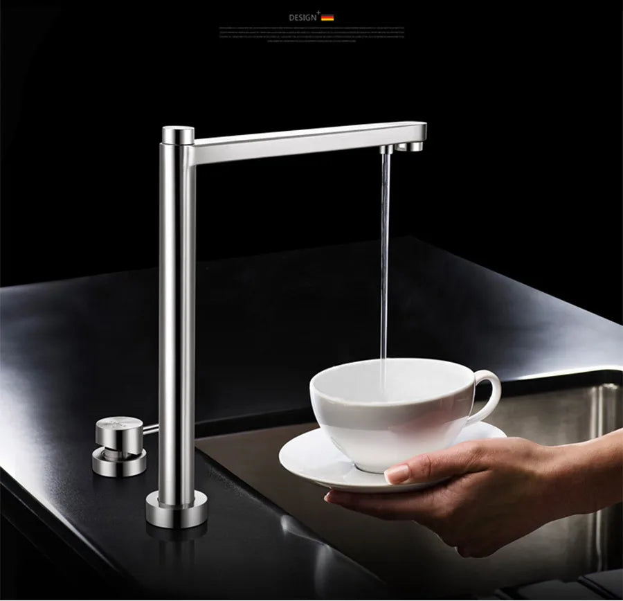 Asras Sink Faucet 304 Stainless Steel Lifting Faucet